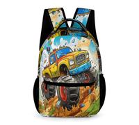 WECECE Véhicule de Génie Mécanique Sac À Dos Pour Enfant Ordinateur Portable Sac À Dos Tracteur De Voyage Sacs D'école De Randonnée