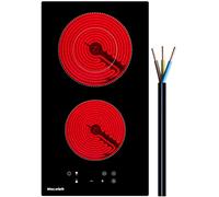 Weceleh Plaque de cuisson vitrocéramique 2 zones (autark), 28 cm