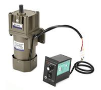 Wechselstrom-Getriebemotor, einphasiger 220V-Asynchronmotor M590-502 Getriebe 90~1650rpm Motor Einstellbare Drehzahl Motor 90W 4-polig mit Regler(50K)
