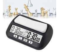Weciau Pendule Echecs Professionnelle, Portable Horloge Echec, Compte à Rebours/Bonus/Délai Timer Echec, Chess Clock Commandes à 4 Boutons, pour Tournois et Jeux de Société