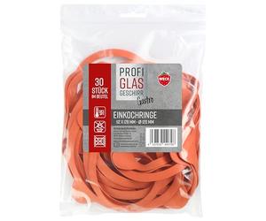 Weck 76136 Lot de 30 joints en caoutchouc 112 x 128 mm Ø 120 mm, Orange