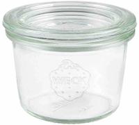 WECK 80 Mini-verre de protection en verre de 12 cartons 80 ml sans anneaux ni agrafes