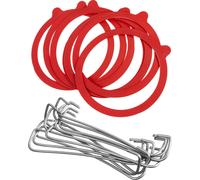 WECK Agrafes pour anneaux en caoutchouc 20 pcs. Pinces pour bocaux à conserves Anneaux pour bocaux à conserves