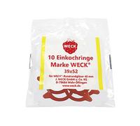 WECK Anneaux en caoutchouc 39x52mm, rouge (paquet de 10)