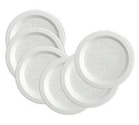 Weck Bocal Fraicheur couvercles en plastique, 6-pack Small = 60mm blanc