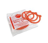 WECK 24074086024 Anneaux de mise en conserve 74x86mm, convenant aux bocaux de 80 mm, rouge (paquet de 10)