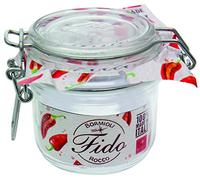Weck Bormioli Rocco 4261 Fido Lot de 6 bocaux avec joints en caoutchouc, bocaux à dessert, pots à confiture 255 ml