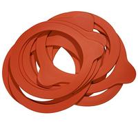 Weck Lot de 10 anneaux de conservation en caoutchouc naturel de haute qualité pour bocaux Weck, rouge, 80 mm 222271022