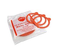 Weck Lot de 10 anneaux en caoutchouc pour bocaux 80 mm
