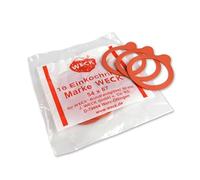 Weck Weck Lot de 10 joints en caoutchouc pour modèles Weck 080 760 761 762 763 764 766 902 60 mm