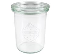 Weck Bocal en verre 160 ml – Lot de 12 avec couvercles – Four/Congélateur/Lave-vaisselle