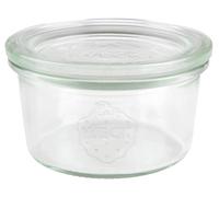 Weck Lot de 12 bocaux de conservation avec couvercle en verre, 165 ml, 1 24165SK12EW01