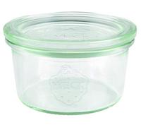 Weck Lot de 12 bocaux en verre 976 de qualité supérieure avec couvercle en verre - Pour la conservation - Résistants à la chaleur - Passent au micro-ondes et au four - 165 ml