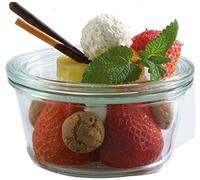 Weck Lot de 12 bocaux en Verre avec Couvercle - 290 ML - Hauteur : 5,5 cm