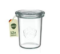 Bocal à couvercle en verre 160ml - Lot 12 -