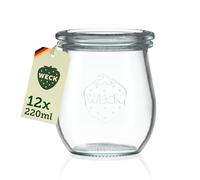 Weck Bord Arrondi Mini Tulipe en Pot, 220 ML, Transparent