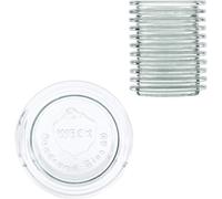 Weck Lot de 12 couvercles de rechange de 60 ml de diamètre pour bocal en verre Weck de 80 ml, 140 ml, 160 ml et 220 ml