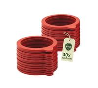 Weck Lot de 30 anneaux de conservation de 60 mm de diamètre - Accessoires pour bocaux, bocaux et bocaux - Anneaux de rechange pour une conservation sûre
