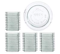 Weck lot de 50 couvercles de rechange de 60 mm de diamètre pour bocal en verre weck de 80 ml, 140 ml, 160 mi et 120 ml verres w