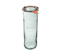 Weck Lot de 6 bocaux cylindriques de 600 ml - Avec couvercle, joint et 2 bouchons - Pour la conservation des conserves, des jus, des ingrédients secs
