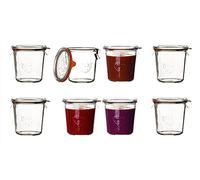 Weck Lot de 6 pots en verre avec joints pinces et couvercles 500 ml