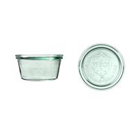 Weck Mold Lot de 6 bocaux en verre de 290 ml avec couvercle, joint et 2 bouchons | Pour la conservation des jus, conservation hermétique des ingrédients secs