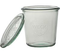 Weck - Pot 290 ML avec Couvercle 80 mm, Transparent, Lot de 6 pièces