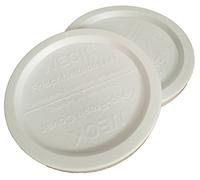Weck Pot Conservation fraîcheur couvercles en plastique, 2-pack. Choix de petite, moyenne ou grande L blanc