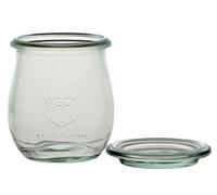 Weck Pot Tulipe 220 ML avec Couvercle 60 mm Boîte 12 Pces-Transparent