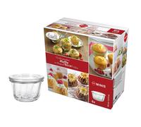 Weck 45833 Lot de 6 bocaux en carton de 165 ml (bocaux pour gâteau à kouglof avec couvercle RR de 80 mm)