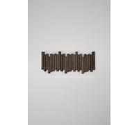 WECO Porte-manteau mural (Teinté foncé avec vernis transparent, 50,5 cm, 6 crochets)