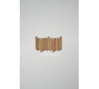 WECO Porte-manteau mural (Vernis transparent, 34,5 cm, 4 crochets)