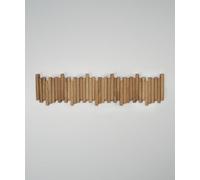 WECO Porte-manteau mural (Vernis transparent, 83 cm, 10 crochets)