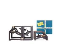 Weco Tour d'apprentissage 3 en 1 pour enfant avec marchepied - Bureau blanc Montessori - Meuble de cuisine pliable (noir)