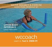 WECOACH Upper Body Intervals Audio CD - Water Exercises to Strengthen Core and Cardio - 50 Minutes of Aquatic Aerobics - Instructional Workout Series #1