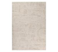 Wecon Home Beatle-B Von Esprit, tissé Machine, Tapis Poils Courts, Motif Graphique avec Effet Relief, certifié Oeko-TEX® (120 x 170 cm, Beige Multicolore)