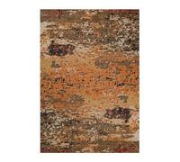 Wecon Home East Village Tapis à poils courts Marron 110 x 170 cm | Tapis moderne à poils courts en laine et viscose, doux comme la soie pour une élégance élégante et un confort agréable pour