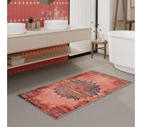 Wecon Home Healing Tapis de bain Rouge 60 x 100 cm