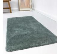 Wecon Home Tapis Microfibre Doux l Esprit l à Poils Longs l idéal pour Le Salon, Chambre, Chambre d'enfant l RELAXX (160 x 230 cm, Vert-de-Gris)