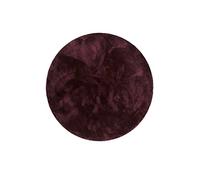 Wecon Home Tapis Microfibre Doux l Esprit l à Poils Longs l idéal pour Le Salon, Chambre, Chambre d'enfant l RELAXX (200 cm Rond, Bordeaux Sombre)