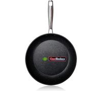 WECOOK! Ecochef Titane Poêle à Frire 28cm, Induction, Antiadhésive QUANTANIUM 5 Couches, Écologique sans PFOA, Aluminium Forgé, Épaisseur 4 mm, Vitrocéramique, Gaz, Lave-vaisselle, 10428