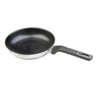 WECOOK! Eterna Poêle en acier inoxydable 18/10 Ø 26 cm avec revêtement antiadhésif Quantanium 3 couches sans PFOA - Compatible induction - Fond triple couche 3,5 mm - Poignée bakélite