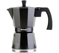 Wecook Cafetière expresso italienne Luccia – Aluminium, 6 tasses, base inox, induction, soupape