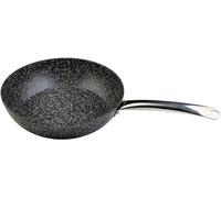 WECOOK! Poêle à frire Granite Honda en aluminium forgé 32 cm, entièrement à induction, antiadhésive en pierre, manche en acier professionnel, convient à toutes les cuisines