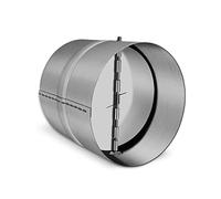 WeCooper Valve anti-retour DN 150 mm - Insert à clapet de ventilation | Vanne de raccordement de conduit en acier galvanisé de 15,2 cm pour ventilateur, sèche-linge et ventilation HVAC