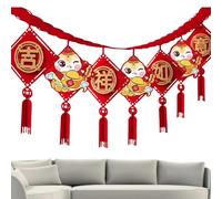 Wectirc Décoration du Nouvel An chinois | Décorations serpents du Nouvel An chinois 2025, décoration porte-bonheur nœud chinois Fu, décoration serpent du Nouvel An pour les fêtes du printemps chinois