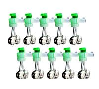 Wectirc Lot de 10 cloches pour canne à pêche - Double alerte - Portable - Pour canne à pêche - Accessoires d'outils