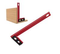 Wectirc Règle en aluminium de type L - Jauge de positionnement croisé de trou de type L, outil de marquage portable en alliage d'aluminium antirouille pour ingénieur, mesure