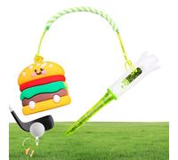 Wectirc Support anti-perte pour tee de golf - Support de tee d'entraînement de golf anti-perte - Accessoire d'entraînement mignon sur le thème de la nourriture pour homme, père, petit ami, mère, papa