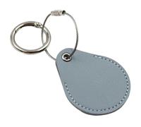 Wectirc Support de collier de suivi, anneau de support en cuir PU | Étui de protection GPS avec anneau de verrouillage en métal porte-clés accessoires pour portefeuille, bagages